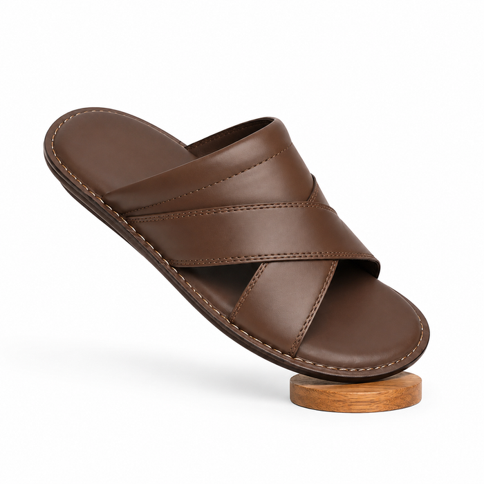Hand Made Leather Slippers (AK21).